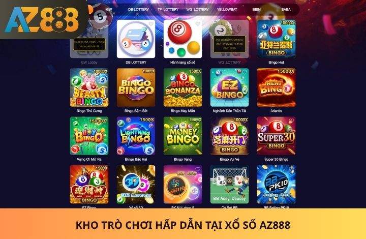 Các trò chơi hấp dẫn tại Xổ Số AZ888 Các trò chơi hấp dẫn tại Xổ Số AZ888